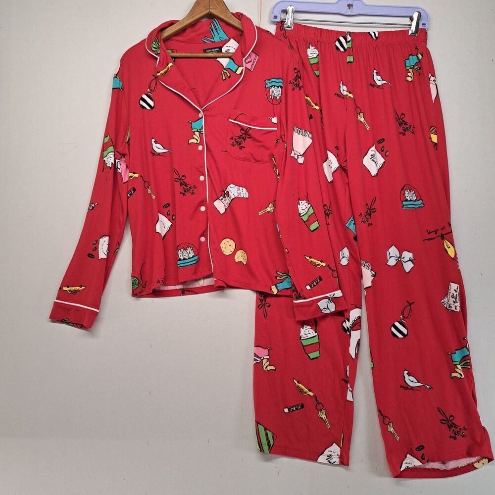 Kate Spade New York Medium Pajama Set Christmas Holiday